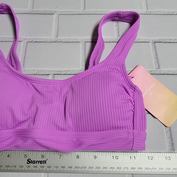Stoney Clover Lane Cutout Back Swim Bikini Top Purple Size XS (0-2) - Picture 2 of 7